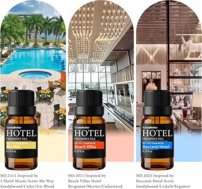 Skiennix Essential Oils Set - Premium Hotel Collection Diffuser Oils for Home Fragrance | Gift Set