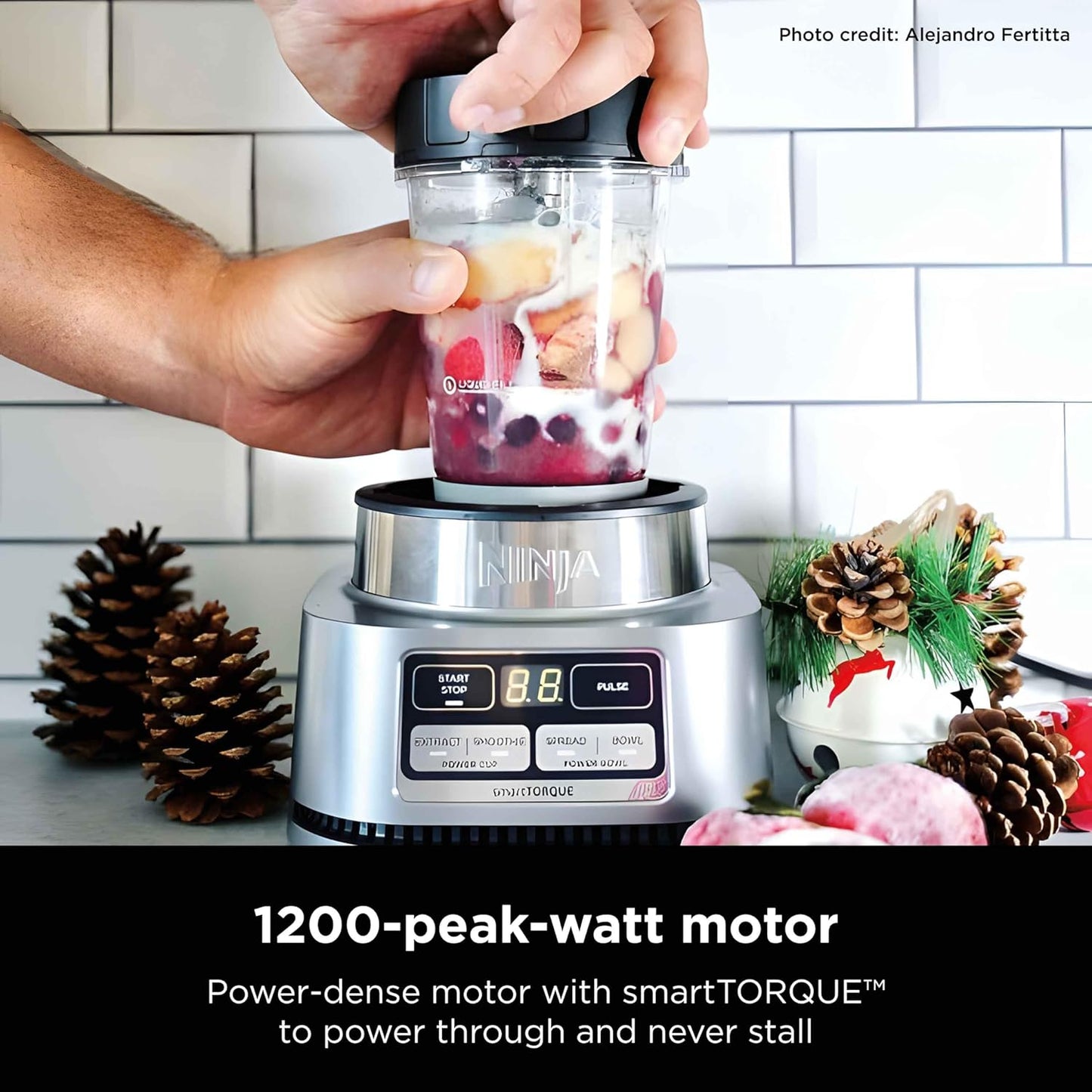 Ninja Blenders | Premium Smoothie Blender & Mixer - 1200W Motor for Sauces & Frozen Drinks | SS101 Foodi