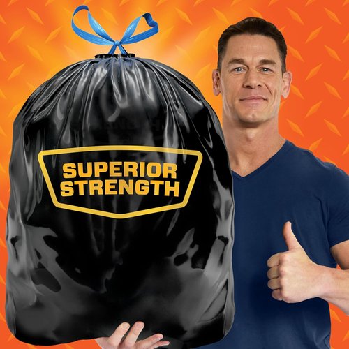 Hefty Strong Extra Large Trash Bags - 33 Gallon, Black, 48 Count | Durable & Reliable