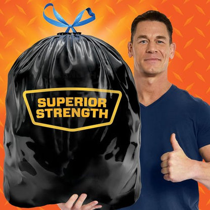 Hefty Strong Extra Large Trash Bags - 33 Gallon, Black, 48 Count | Durable & Reliable