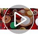 Christmas Foil Cupcake Liners Set - Red Green Gold Metallic 450pcs