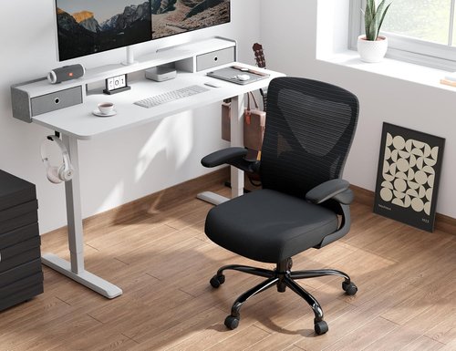 Ergalithic Ergonomic Office Chair - Comfy Mesh High-Back Gaming Chair with Adjustable Lumbar Support | Perfect for Long Hours