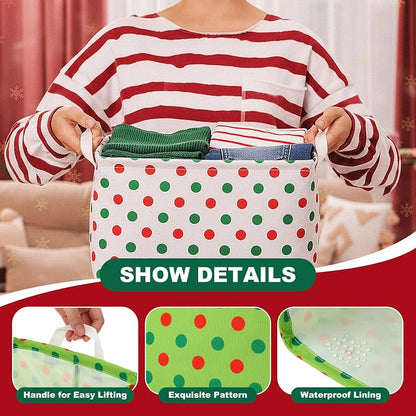 6 Pack Large Christmas Storage Baskets - Classic (Variation: Classic)