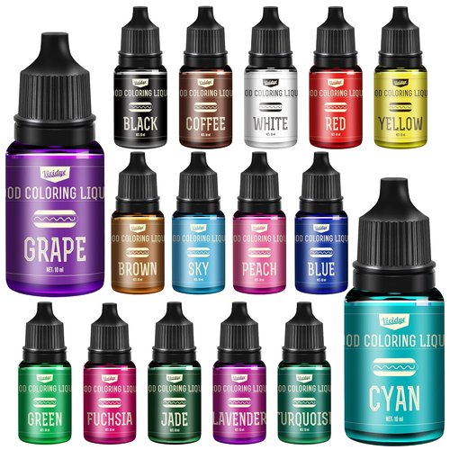 Food Coloring Set - 16 Vivid Liquid Colors for Baking, Cake Decorating & Crafts | Tasteless Dye, .35 fl. oz.