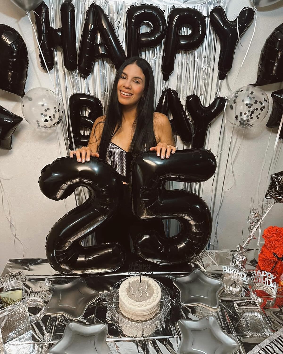 5 Number Balloon - 40 Inch Black Birthday Decoration | Perfect for 5th Birthday Parties
