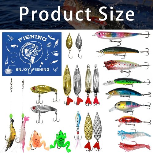 Fishing Advent Calendar 2025 by [Brand Name] - 24 Days of Fishing Lures & Tackle Set | Perfect Xmas Gift for Men & Teens