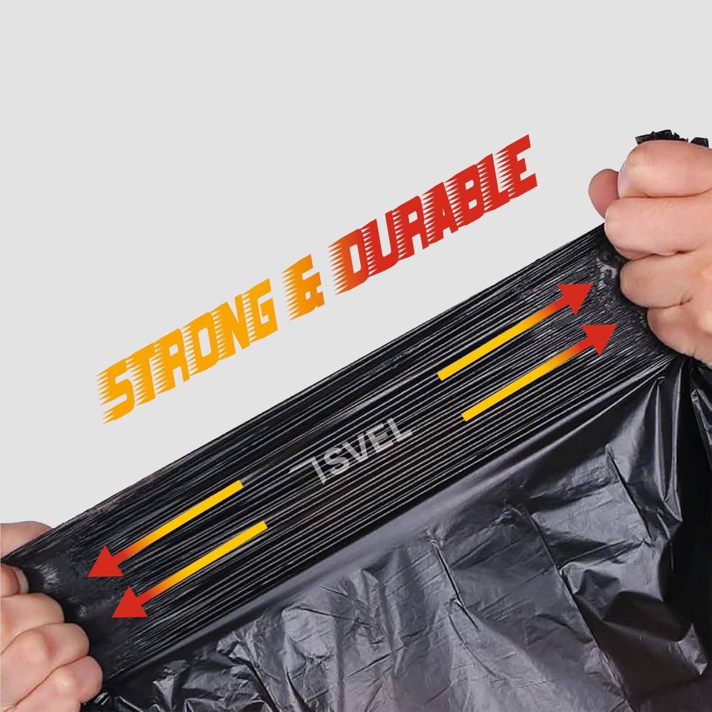 Svel Heavy Duty Industrial Contractor Bags 42 gallons 2 Mil (20 Bags) - 33" x 48" Thick and Tough Trash Bag for Construction, Commerical, Yard, Outdoor use.