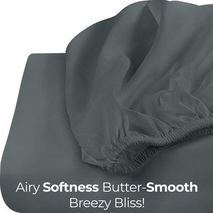 Utopia Bedding Full Fitted Sheet - Bottom Sheet - Deep Pocket - Soft Microfiber - Shrinkage and Fade Resistant - Easy Care -1 Fitted Sheet Only (Grey)