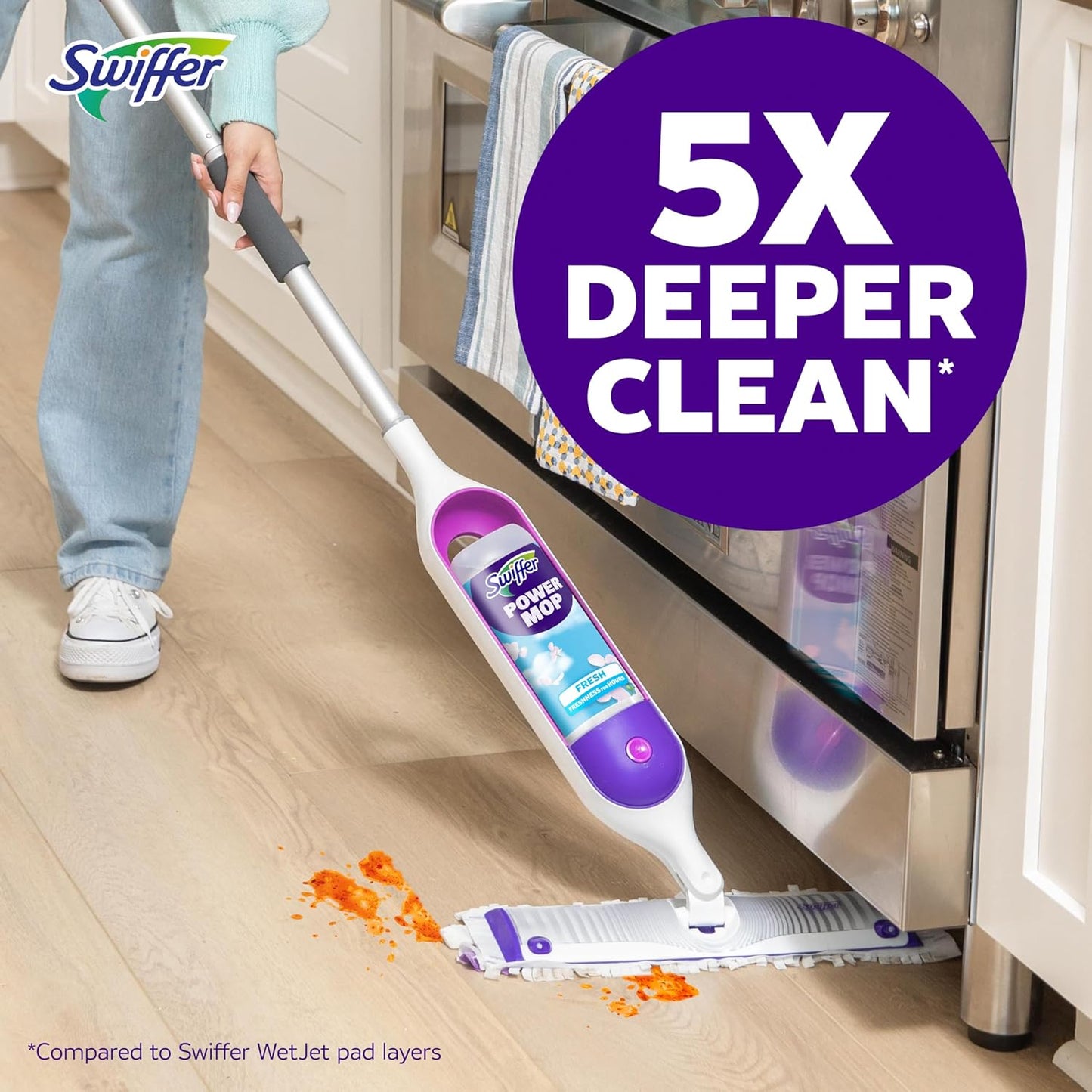 Swiffer PowerMop Multi-Surface Mopping Pad Refills - 11 Count for Effortless Floor Cleaning