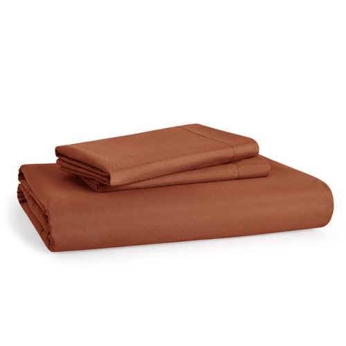 Bedsure Duvet Cover King Size - Soft Double Brushed Bedding Set for Kids & Adults, Zipper Closure, 3 Pieces, Includes 1 Duvet Cover (104"x90") & 2 Pillow Shams, NO Comforter, Terracotta