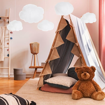 Tiggell 6 Pieces Artificial 3D Cloud Props - Imitation Hanging Ornaments for DIY Room Decor