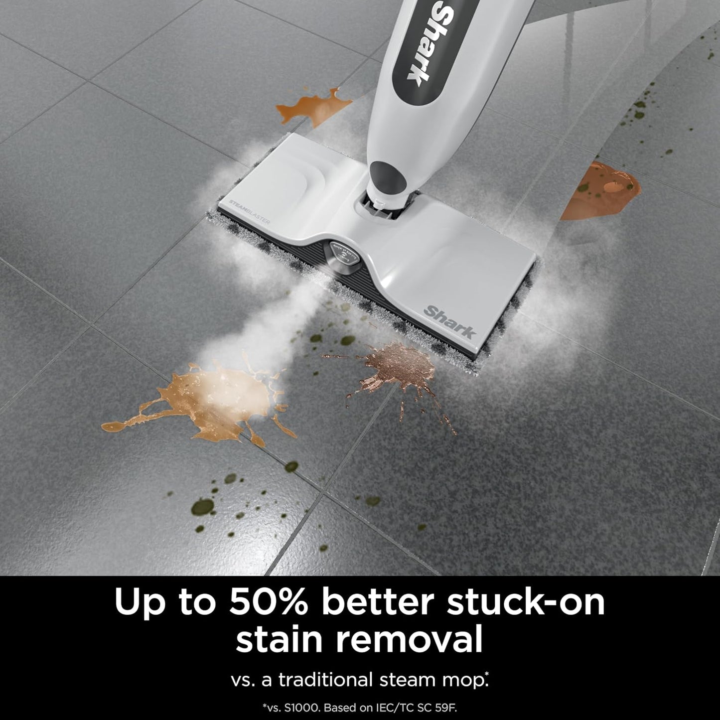 Shark SteamSpot Steam Mop - Powerful Steam Blaster Technology, 3 Modes, XL Water Tank | Lightweight for Sealed Hard Floors