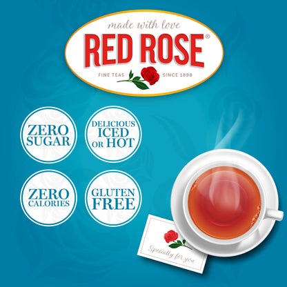 Red Rose English Breakfast Tea - 12 Single Serve Cups (1 Box)