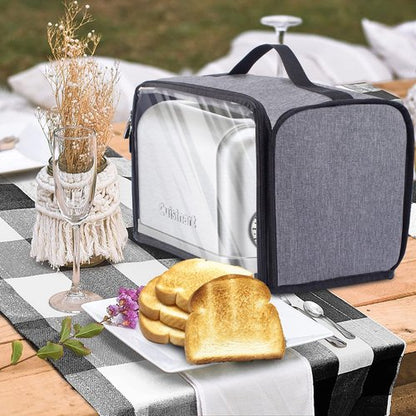Cuisinart Toaster Cover - Dustproof Protection for 2-Slice Wide Slot Toasters | Zipper Closure