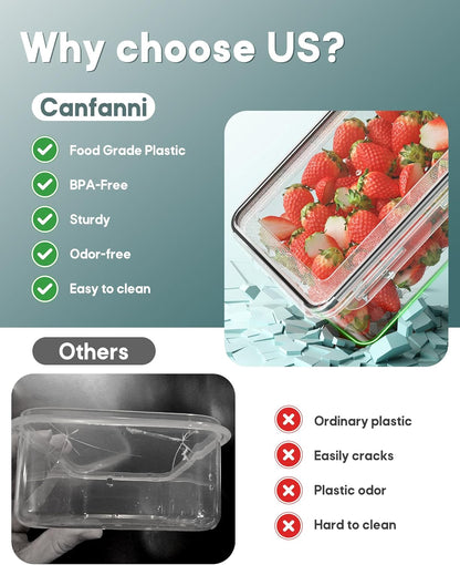 Skiennix 60 PCS Food Storage Containers - Airtight & Leak-Proof Set for Kitchen | BPA-Free, Microwave Safe