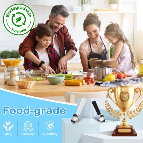 Electric Heated Ice Cream Scoop - Rechargeable Icecream Scoop with LED Display, IP67 Waterproof, Professional lce Cream Scoop for Hard lce Cream by Huyho (Black)