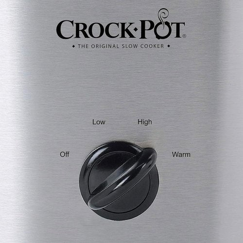 Crock-Pot 6-Quart Oval Slow Cooker - Portable Cook' N Carry Design in Silver Finish
