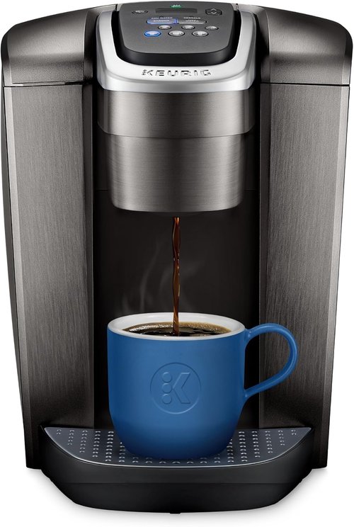 Keurig K-Elite Coffee Maker - Single-Serve K-Cup Pod Brewer in Brushed Slate | 12 oz Brew Size