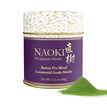 Naoki Matcha Barista Pro Blend - Authentic Japanese Ceremonial Grade Green Tea Powder (40g / 1.4oz)