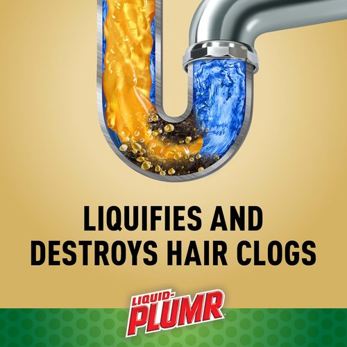 Liquid-Plumr Pro-Strength Hair Eliminator Gel - Powerful Clog Remover & Drain Opener | 16 fl. oz.