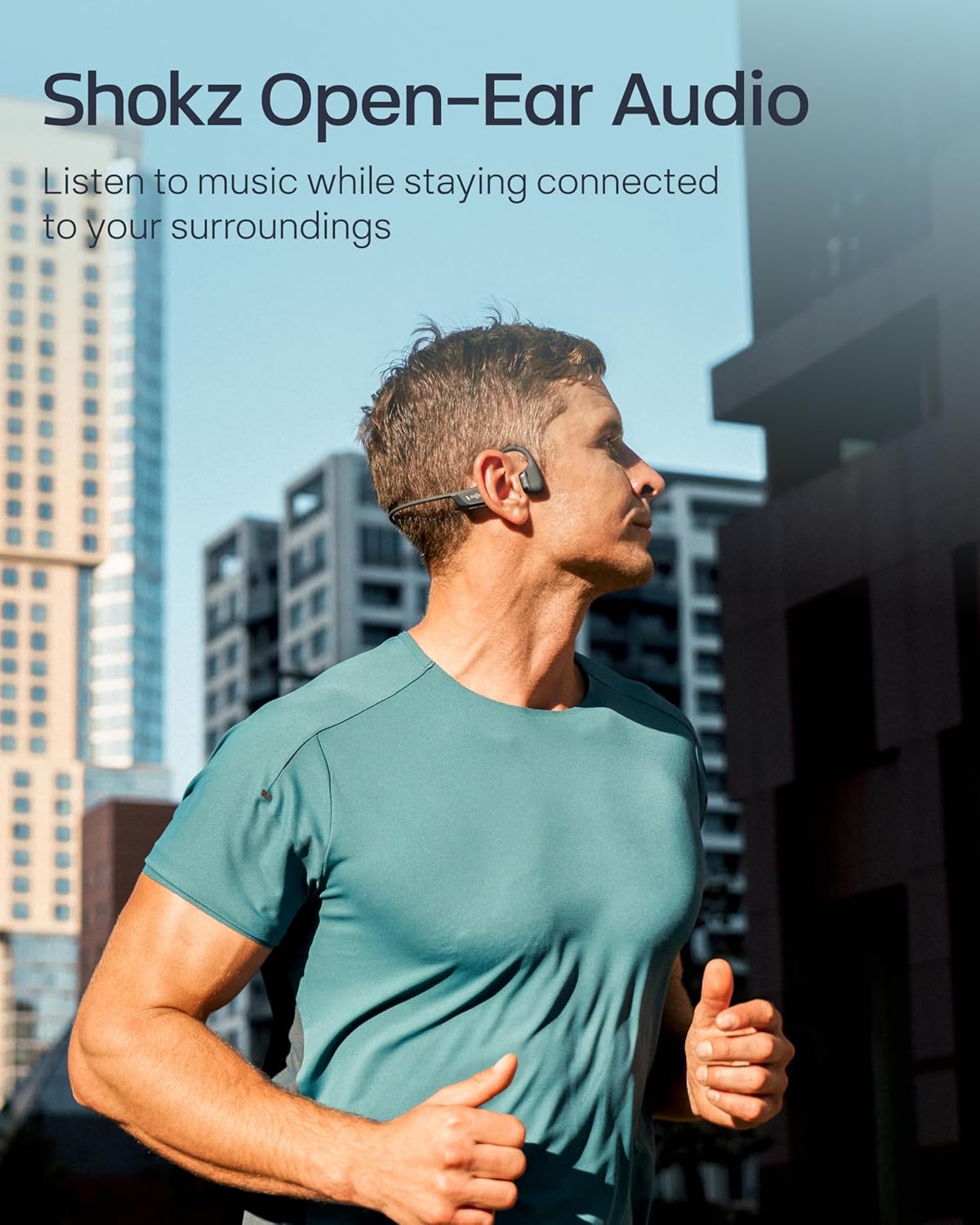 SHOKZ OpenRun Pro 2 - Bone Conduction Headphones | Wireless Sport Earphones for Running - Sweat Resistant, Deep Bass