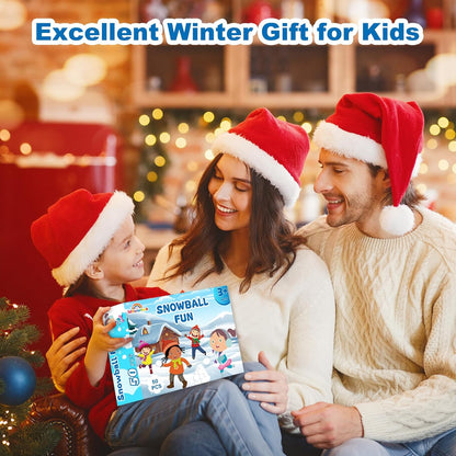 Skiennix 50 Pcs Fake Snowballs Set - Soft Artificial Snow Balls with Drawstring Bag for Indoor & Outdoor Fun
