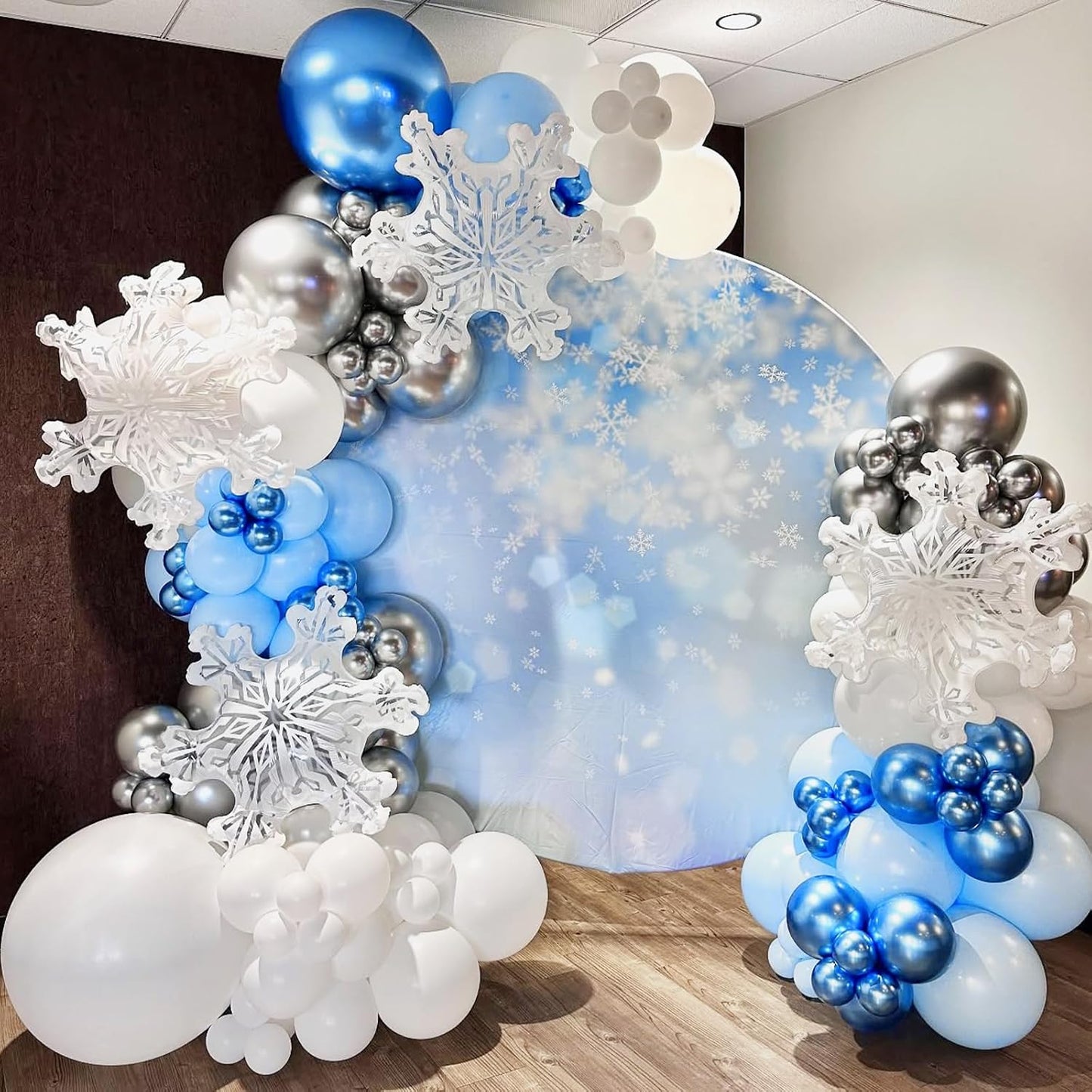 Skiennix Metallic Blue Balloons - 120-Piece Set for Graduation, Baby Shower & Birthday Decor | Various Sizes