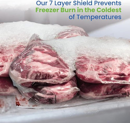 Heavy Duty Vacuum Sealer Bags by Food Saver - 11" x 16' Rolls for Sous Vide & Meal Prep | Made in the USA