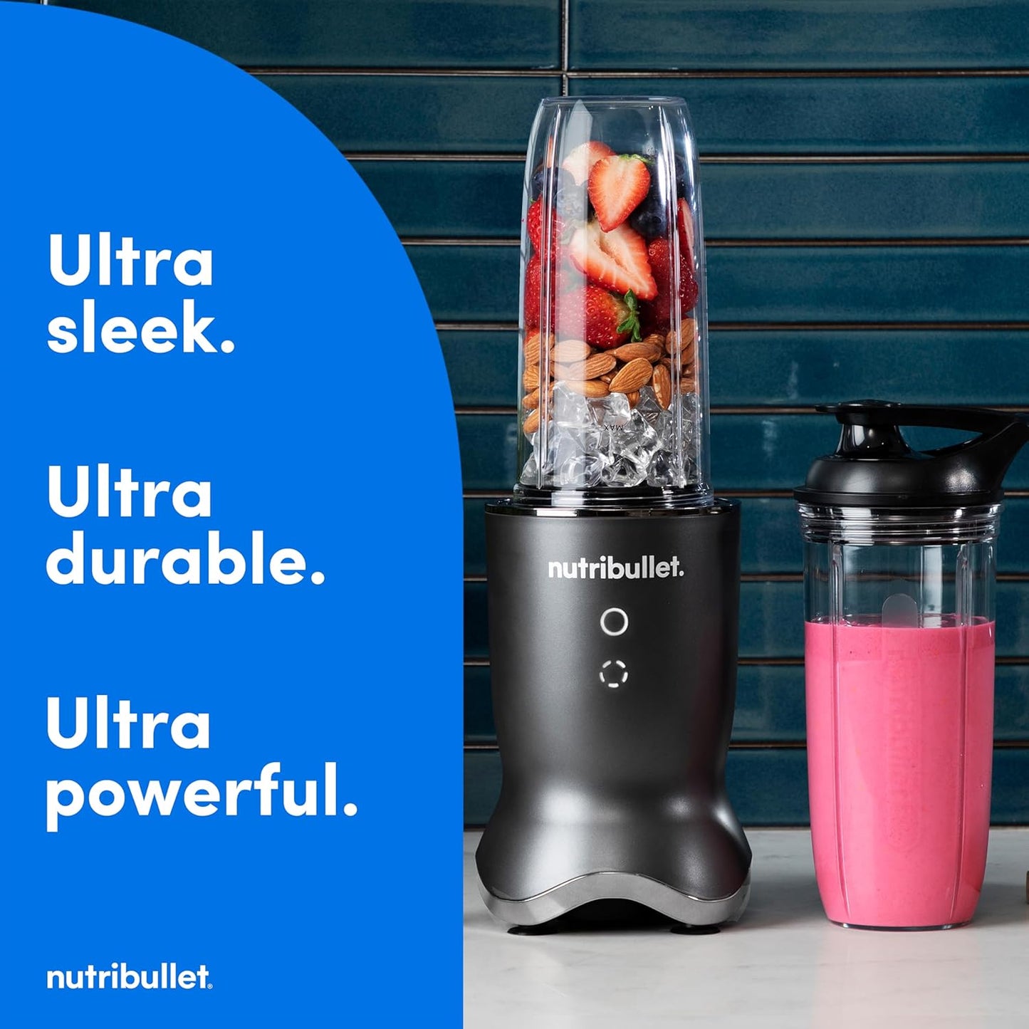 Nutribullet Ultra Personal Blender - 32 Oz Capacity for Smoothies & Shakes | Sleek Gray Design