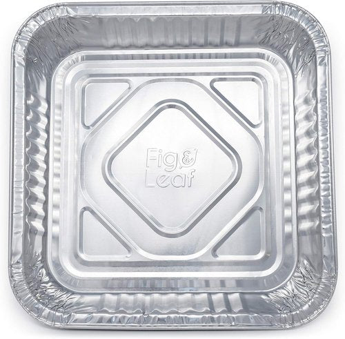 Heavy Duty Aluminum Foil Cake Pans by [Brand Name] - 25 Pack | 8” x 8” Disposable Baking Tins for Roasting & Cooking