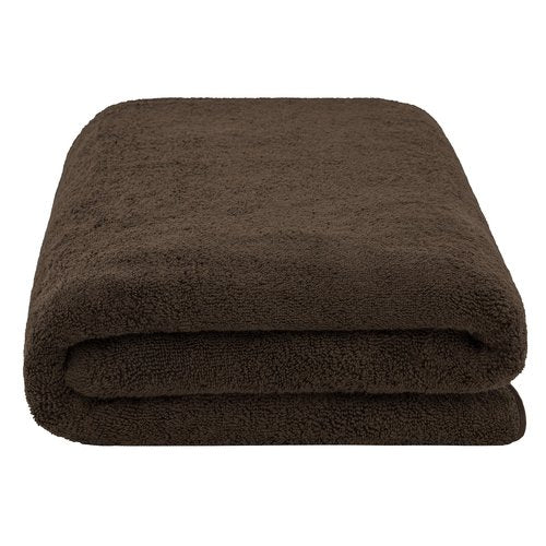 American Soft Linen 100% Cotton 600 GSM Turkish 40x80 Oversized Bath Towel Sheet, Extra Large Adult Towels for Bathroom, Brown Bath Sheet