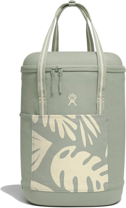 Hydro Flask Cooler Backpack - Insulated Soft Cooler for Outdoor Adventures - 20L in Botanical Bliss Green