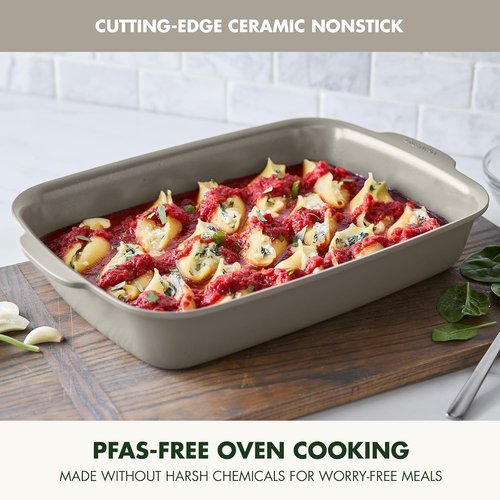 GreenPan Premiere Baking Pan - Healthy Ceramic Nonstick 13" x 9" | PFAS-Free, Durable & Oven Safe to 600°F