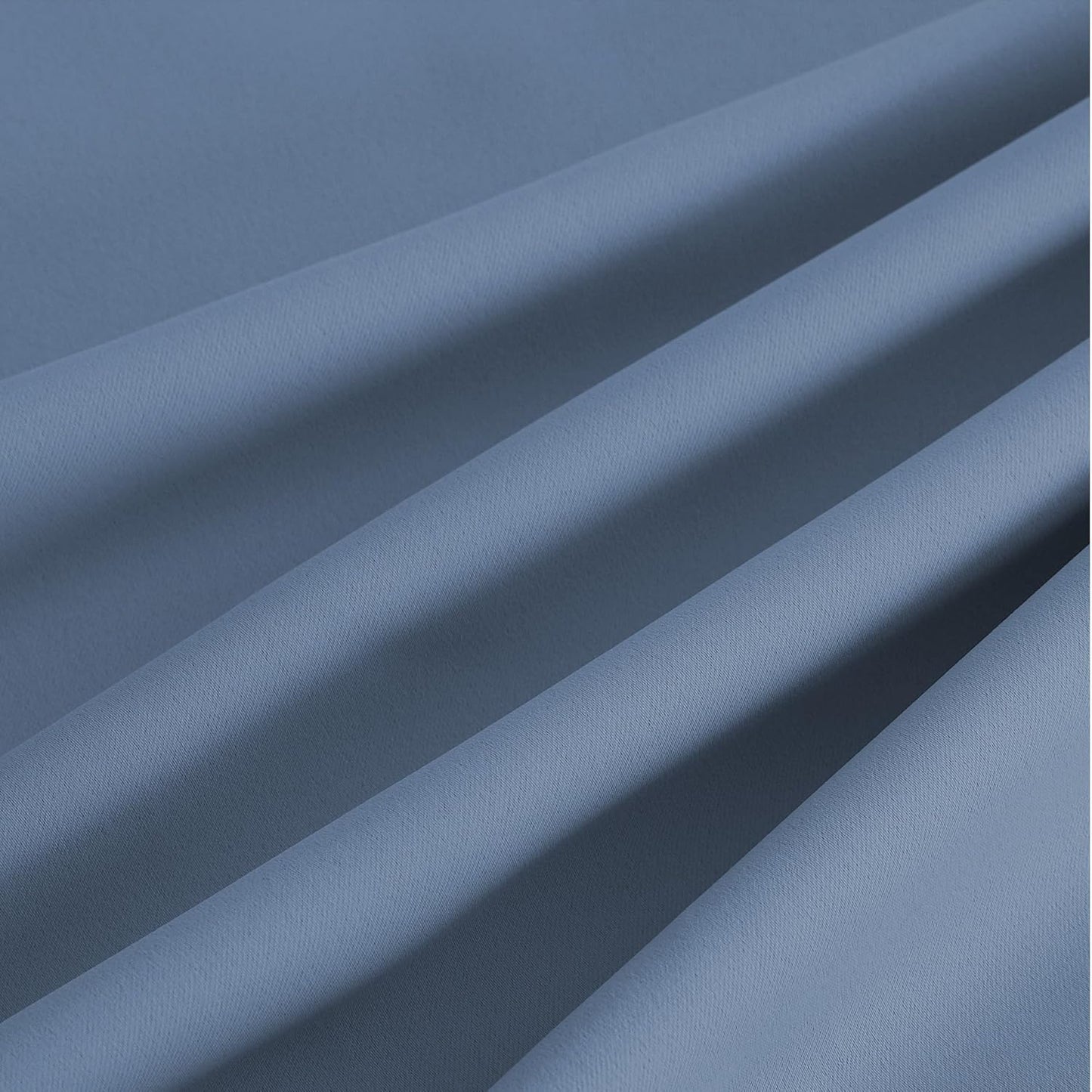 NICETOWN Room Darkening Curtains - Stone Blue Drapery Panels, 52" x 84" for Enhanced Privacy