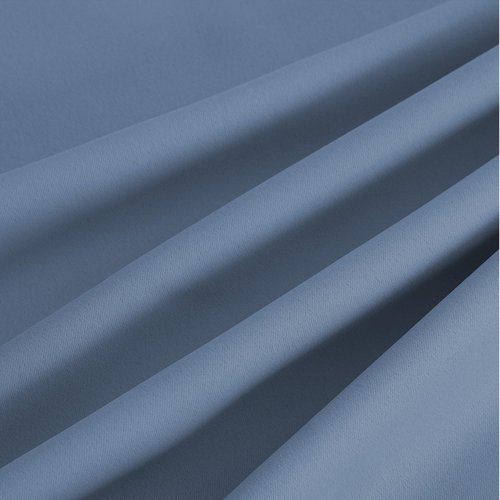 NICETOWN Room Darkening Draperies Curtains Panels, 2 Panels Stone Blue W52 x L63