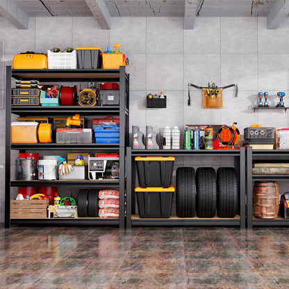 Regine Switzerland Heavy-Duty Garage Shelving Unit - 5-Tier Adjustable Metal Rack | 2050LBS Capacity, 71"H x 35"W x 16"D