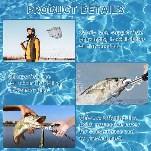 Fishing Advent Calendar - 24-Day Countdown with Fishing Tool Kit & Tackle Lures | Perfect Christmas Gift for Men & Teens