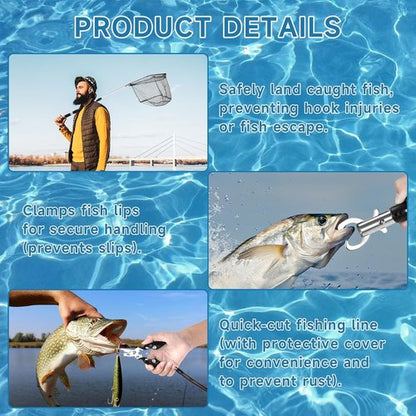 Fishing Advent Calendar - 24-Day Countdown with Fishing Tool Kit & Tackle Lures | Perfect Christmas Gift for Men & Teens