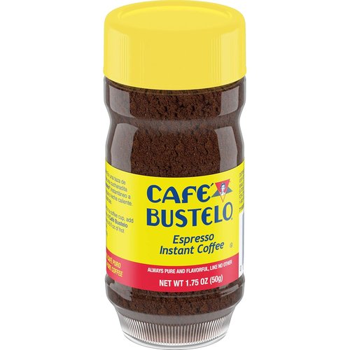 Café Bustelo Espresso Style Dark Roast Instant Coffee - Rich Flavor | 1.75 Ounces