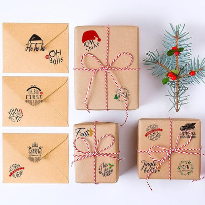 Simple Style 45 Pcs Christmas Quote Stickers - Peel & Stick Vinyl Decals (Variation of THIS listing)