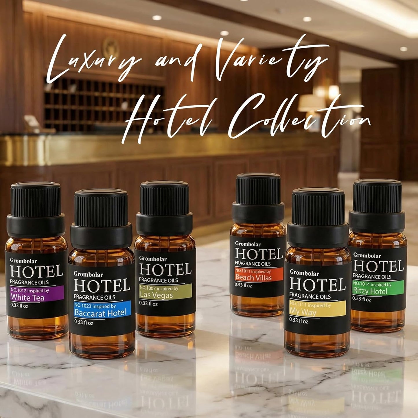 Skiennix Essential Oils Set - Premium Hotel Collection Diffuser Oils for Home Fragrance | Gift Set
