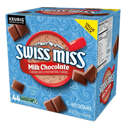 Swiss Miss Hot Cocoa K-Cup Pods - Rich Milk Chocolate Flavor | 44 Single-Serve Pods
