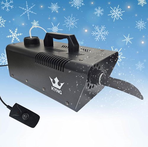 KYNG Snow Machine - 650W Wired Remote Snowflake Maker for DJ Parties & Holiday Celebrations