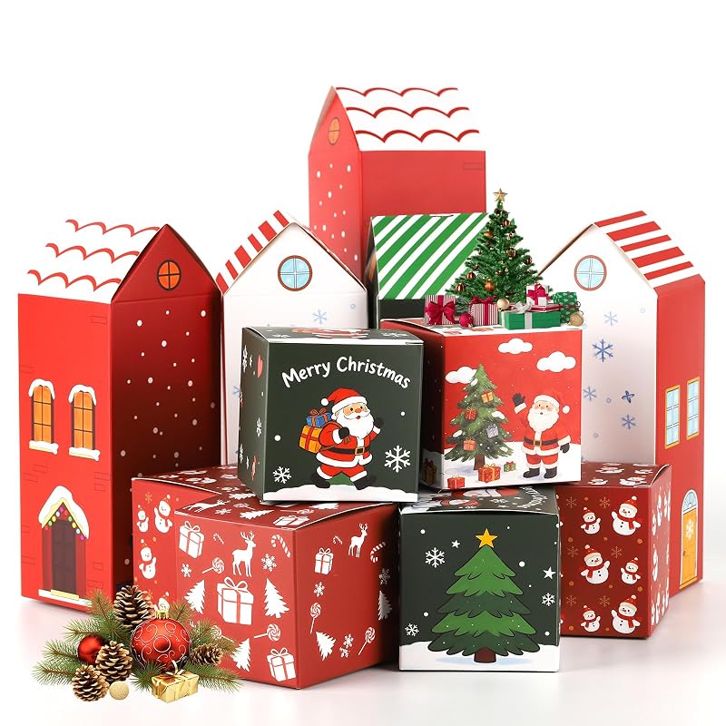 24‑Day Advent Calendar Boxes Set for DIY Countdown - Empty Gift Boxes with Numbers