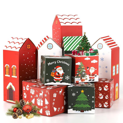 24‑Day Advent Calendar Boxes Set for DIY Countdown - Empty Gift Boxes with Numbers