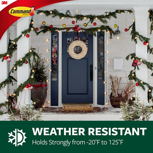 Command All Weather Foam Replacement Strips - 36 Reusable Small Hook Strips for Versatile Use