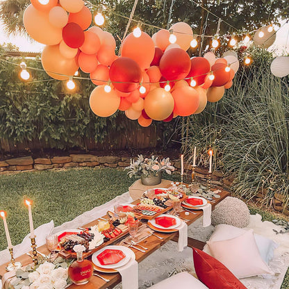 PartyWoo Orange Balloons - 50pcs 12 Inch Fall Latex Helium Balloons for Birthday & Baby Shower Decor