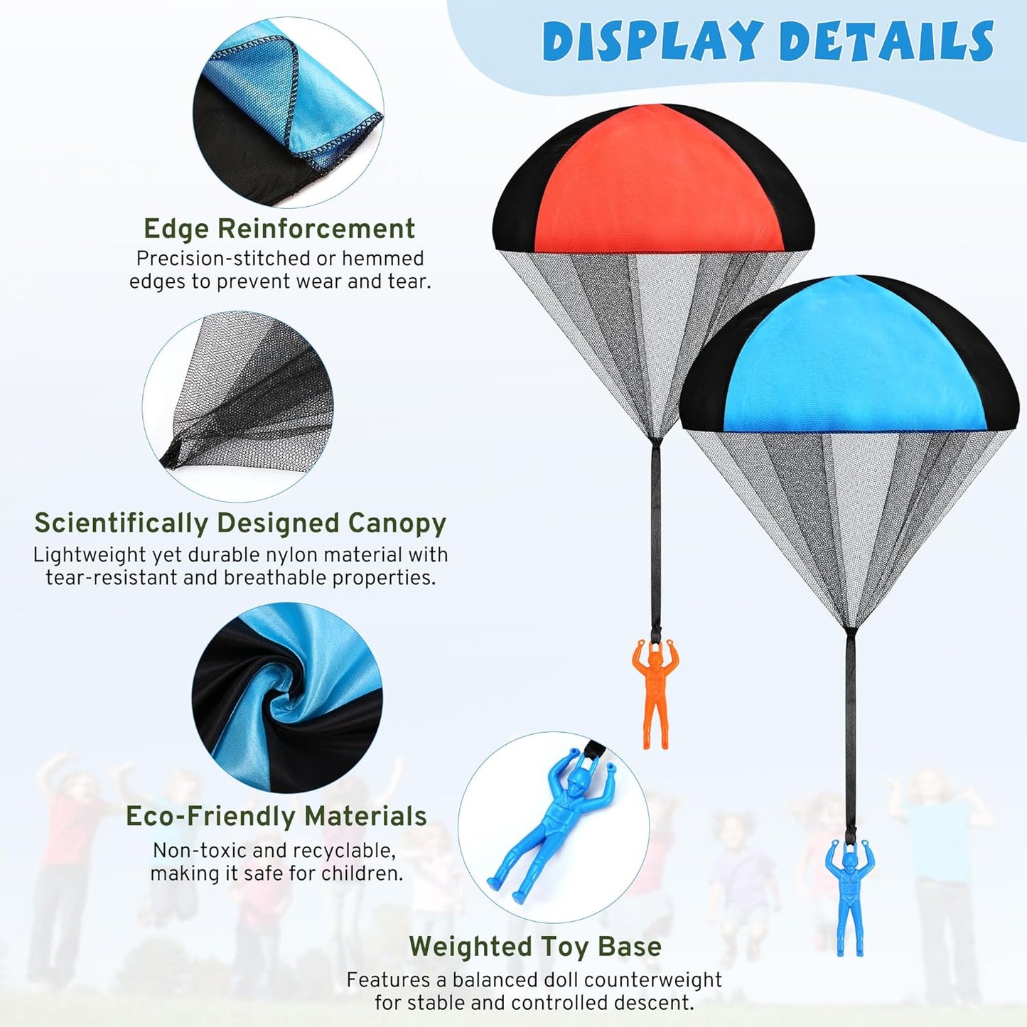 Parachute Toy - Flying Parachute Men for Kids | Perfect Outdoor & Indoor Fun for Ages 3-12