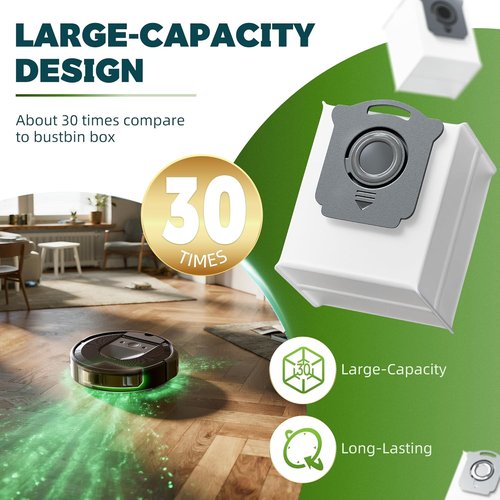 iRobot Vacuum Bags - 24 Pack Replacement for Roomba i7, i3, i4, j7 & More | Automatic Dirt Disposal