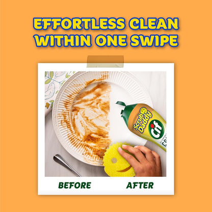Scrub Daddy Scrub Mommy | Scratch-Free Dual-Sided Kitchen & Bathroom Scrubber + Cif All Purpose Cleaner - Complete Cleaning Supplies Kit